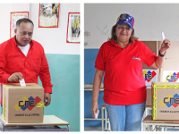 Cabello y Santaella ejercieron su voto en las Elecciones Internas del PSUV