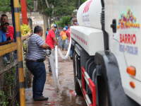 Barrio Tricolor ha suministrado más de 445 mil litros de agua