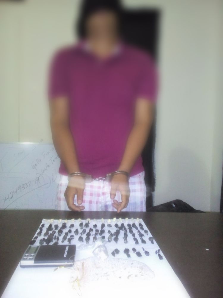 Capturado en Punceres con 68 envoltorios de Droga