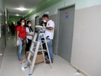 Voluntariado de la Lotería de Oriente acondiciona espacios de Pediatría del Humnt