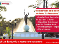 Gobernación rehabilitó redoma de Juana “La Avanzadora”