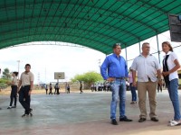 Gobierno regional realiza trabajos en Unidad Educativa Las Garzas
