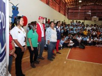 Más de 300 liceístas de la Gran Victoria levantan la bandera de la Prevención