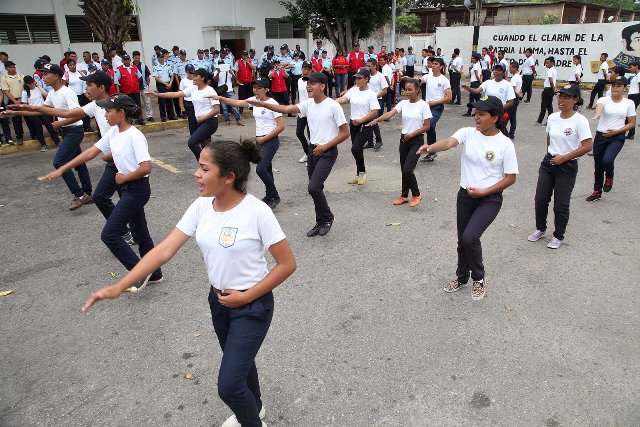 Brigadistas juveniles efectuaron exhibición en PoliMonagas