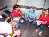 Censadas 30 familias residentes en adyacencias al caño de Nueva República