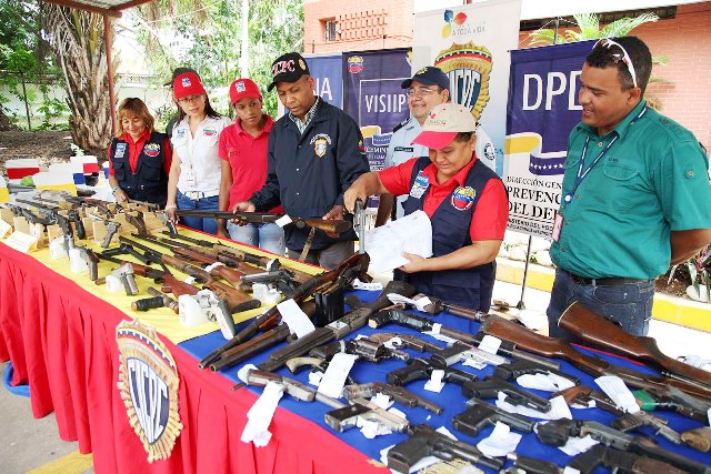 Inutilizan más de 160 armas  de fuego en Monagas