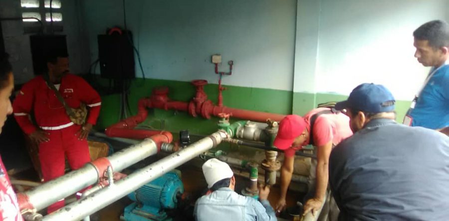 Gobernación y  Pdvsa restablecen servicio de agua en el HUMNT