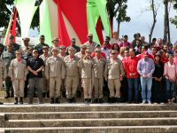 Santaella y milicianos ratifican compromiso en defensa de la nación