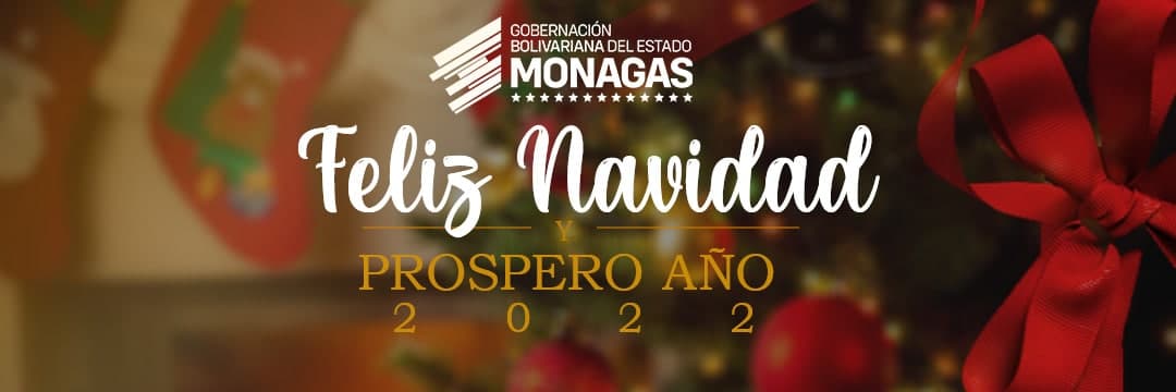 La Gobernación de Monagas les desea felices fiestas.