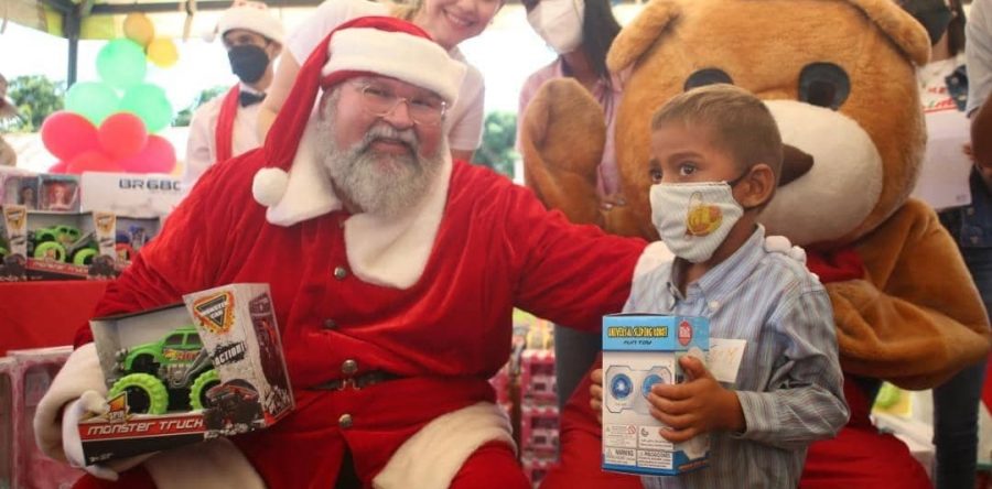 Ruta navideña del Niño Simón llegó a Cedeño.