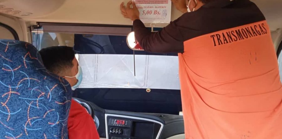 TransMonagas cumple con tabuladores e identificadores de rutas.