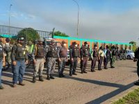 Desplegados 110 funcionarios de seguridad en parroquia Santa Cruz.