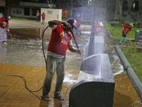 Avanza plan de desmalezamiento, jardinería e hidratación de plazas en Maturín.