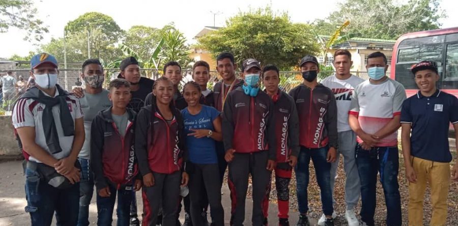 Luchadores monaguenses buscan sus cupos en la selección de Venezuela.