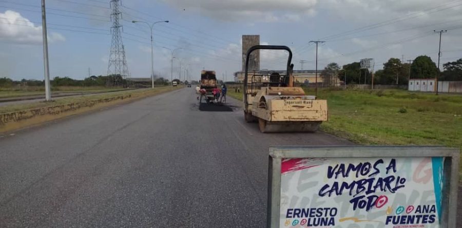 Avanza plan de bacheo en la avenida Bella Vista de Maturín.