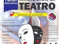 Dictarán taller de actuación en la Casa de la Cultura de Maturín.
