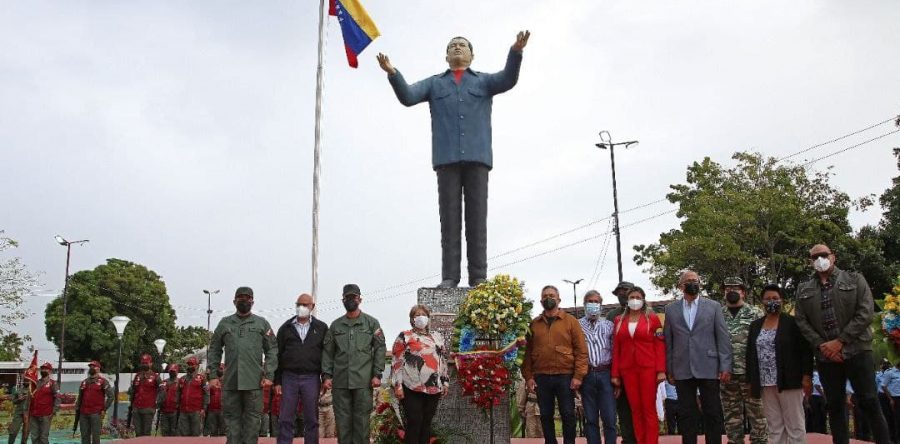 Pueblo de Monagas rindió honores al Comandante Chávez a nueve años de su siembra.