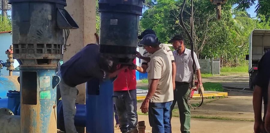 Instalan sexta bomba vertical de 100 hp en planta del Bajo Guarapiche.