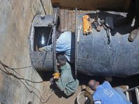 Avanzan labores de reconstrucción y montaje de válvula de 42 pulgadas en tanques de Alto Guri.