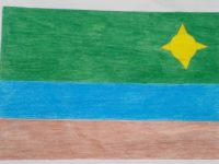 Niña de 13 años gana concurso de bandera para el municipio Cedeño.