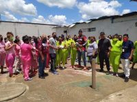 Reinauguran cancha deportiva en el Centro Penitenciario de Oriente.