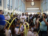Feligreses celebraron el Domingo de Ramos en la Catedral de Maturín.