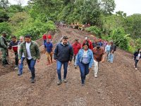 Gobernador Ernesto Luna inspeccionó vías agrícolas en Caripe.