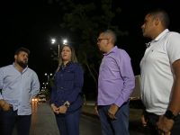 Encienden alumbrado público en el tramo sur de la av. Raúl Leoni.