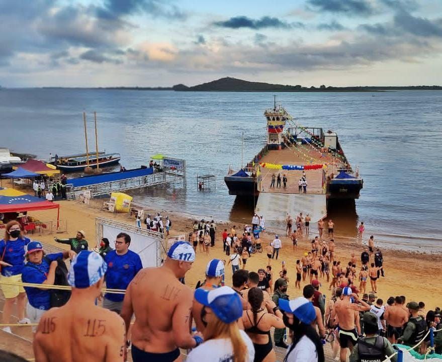 Monagas subió al podio en el XXX paso a nado de los ríos Orinoco y Caroní.