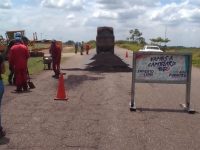 Realizan mejoras en carpeta de rodamiento en la troncal 10 en Monagas.