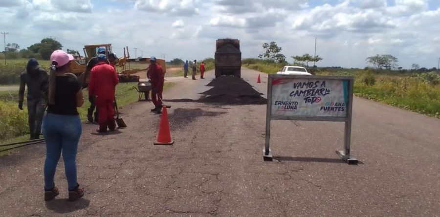 Realizan mejoras en carpeta de rodamiento en la troncal 10 en Monagas.