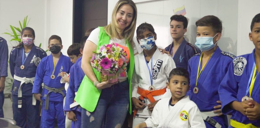 Fundación El Niño Simón Monagas recibe a la victoriosa delegación de Jiu Jitsu.