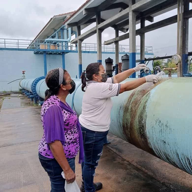 Monitoreo de cloro residual en Planta del Bajo Guarapiche realiza Salud Ambiental.