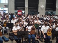 Más de 400 estudiantes de seis escuelas de Monagas realizan concierto.