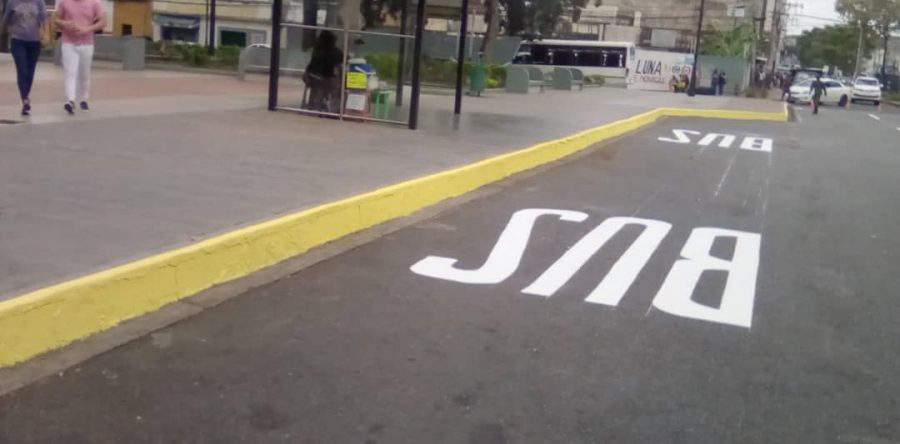 Alcaldía de Maturín demarca vialidad frente a plazas Rómulo Gallegos, El Balancín, Piar y Ayacucho.