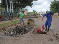Activan operativo de mantenimiento en inmediaciones del Mercado Nuevo de Maturín.