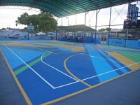 Repotencian cancha multiuso en el sector Brisas del Orinoco en Maturín.