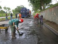 Realizan trabajos de saneamiento del sistema de alcantarillado en el elevado de Boquerón.