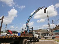 Bien bonito y alumbrado dejan el sector Los Guaritos III Platabanda.