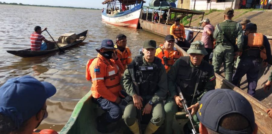 Atienden más de 100 familias afectadas por crecida del río Orinoco en el municipio Sotillo.