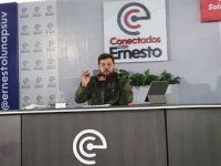 Gobernador Ernesto Luna potencia alumbrado público en la comunidad de Amarilis.