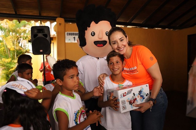 Llenan de diversión a niños de los municipios Piar, Cedeño y Punceres.