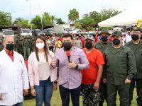 Gobernador Ernesto Luna entregó 25 kits de rehabilitación a Bricomiles de centros de salud en Monagas.