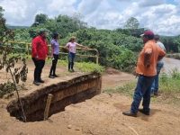 Alcalde Daniel Monteverde supervisó sectores anegados por las lluvias en el municipio Cedeño.