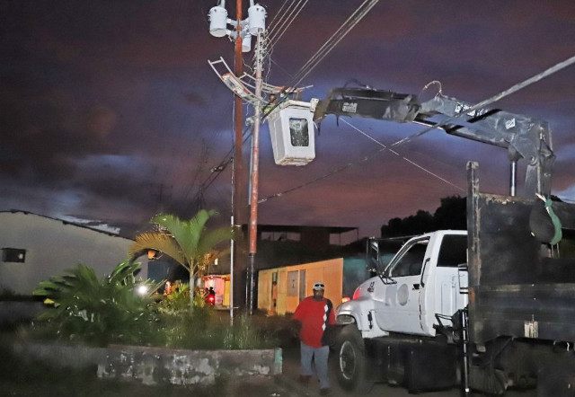 Programa de Alumbrado Público “Maturín Brilla” iluminó ella sector Los Jabillos en Boquerón