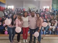 Mujeres del municipio Cedeño participaron en campaña contra la violencia de género.