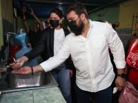 Luna y Fuentes supervisan restitución del servicio de agua en Viento Colao