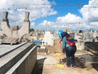 Alcaldía de Cedeño realizó plan de limpieza en 12 cementerios.