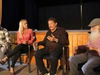 Autoridades culturales de Monagas analizan proyectos con el maestro Juvenal Ravelo.