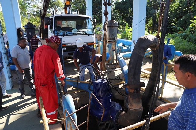Activan una quinta bomba en la captación de la planta Bajo Guarapiche en Maturín.